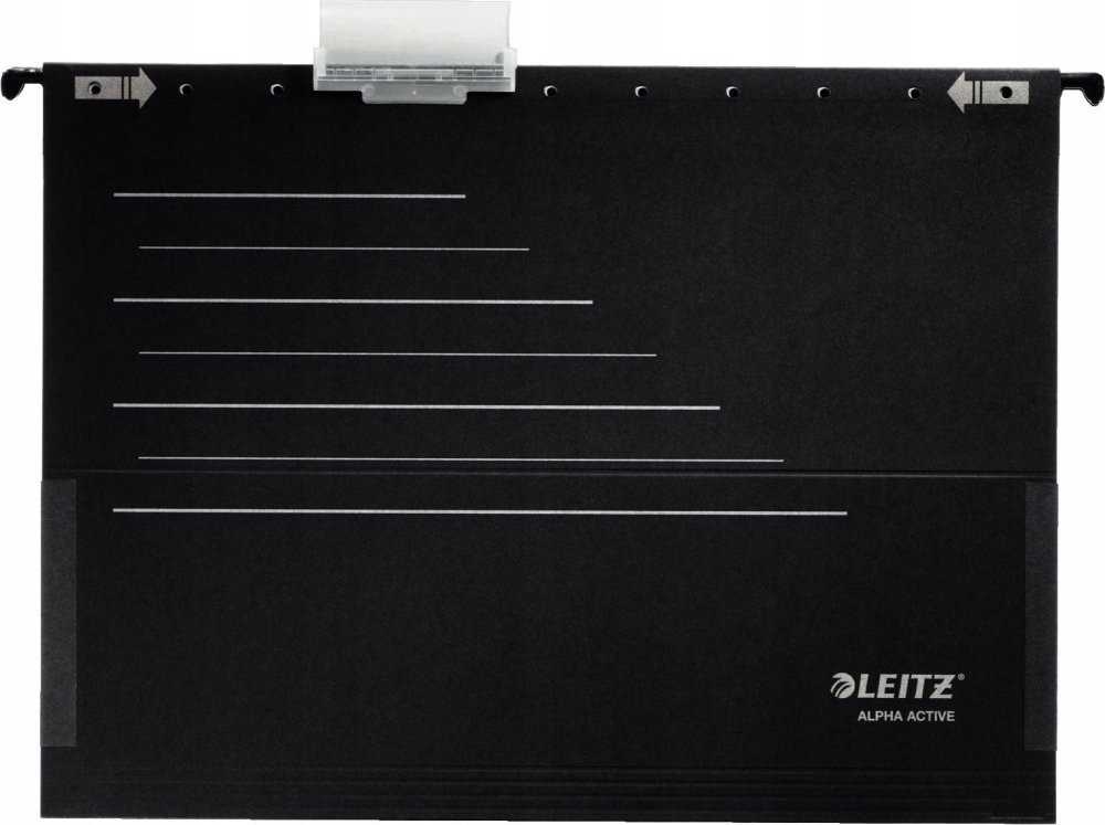 Leitz Alpha Active juodas 5 pusių portfelis