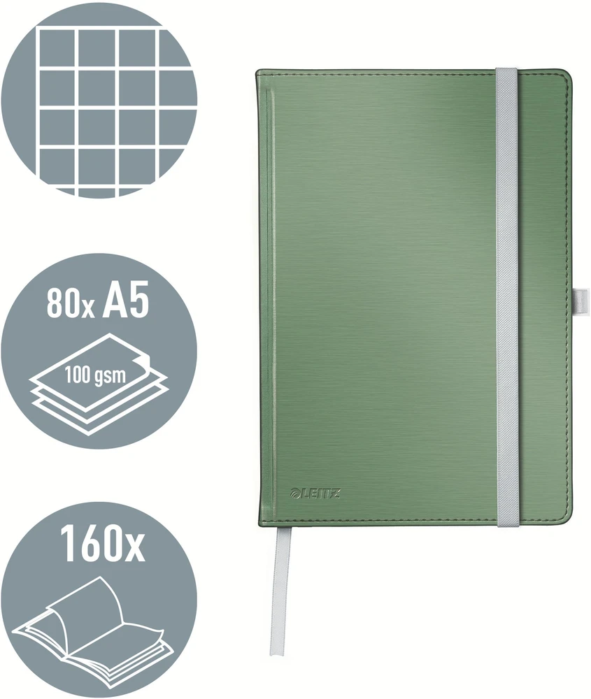 Leitz NOTATNIK TO STYLE A5 SĄSIUVINIS SĄRAŠAMS SELEDYNO SPALVOS