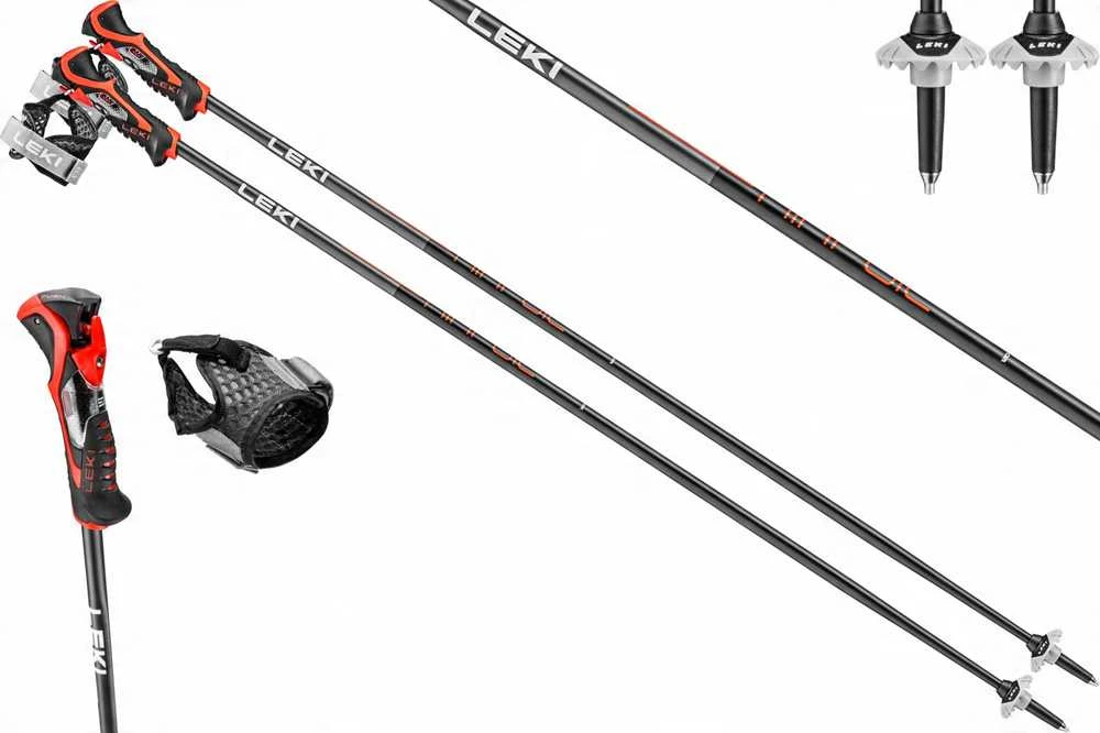 Leki LEKI KIJE 3D AIRFOIL juodas/red 115