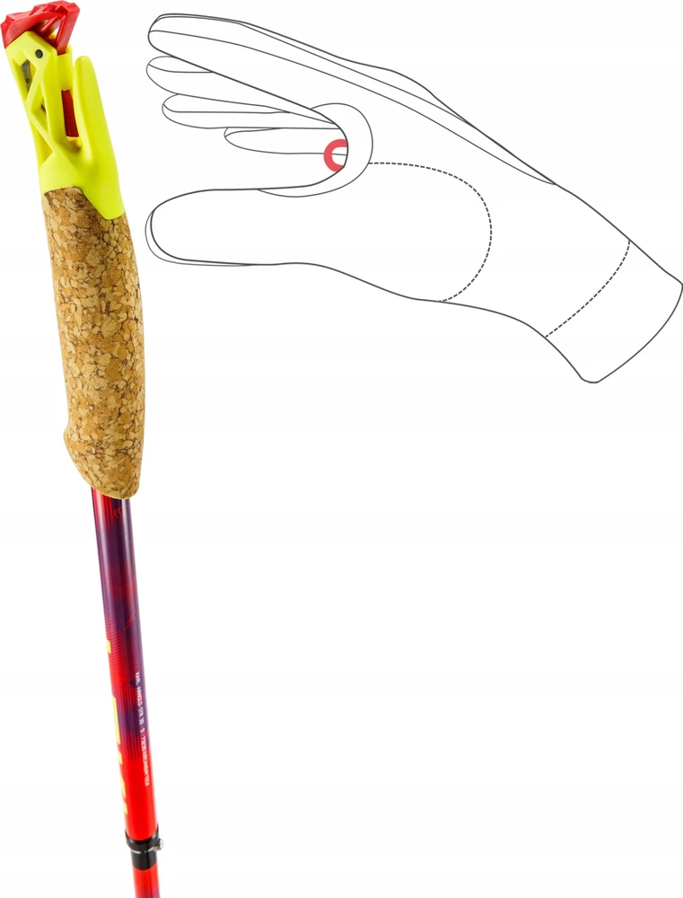 LEKI KIJE TRL ULTRATRAIL FX.ONE SL red-violet-neonyellow 120