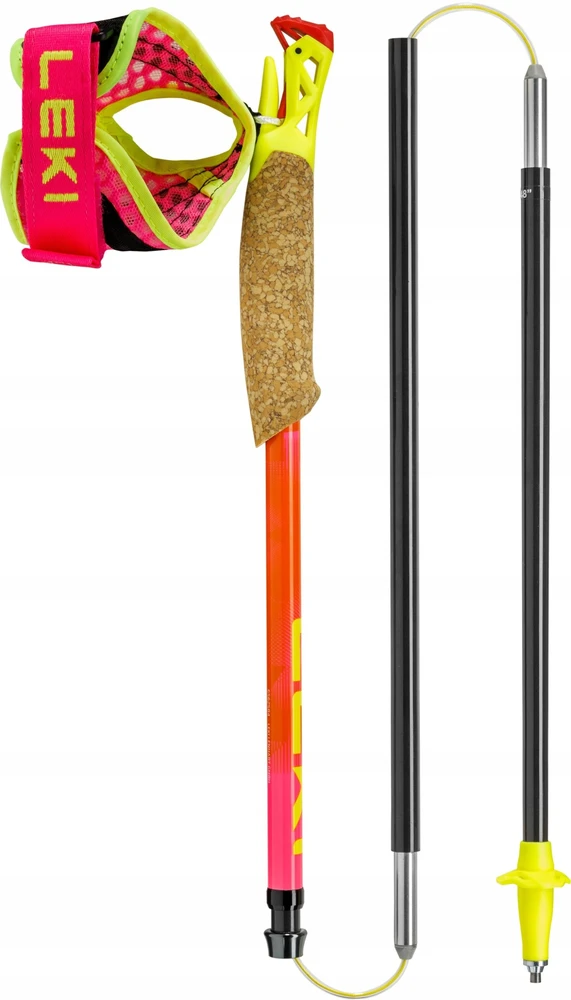 Kije bėgiojimui Leki Ultratrail FX.One Superlite - pink/oranžinis dydis: 125_cm