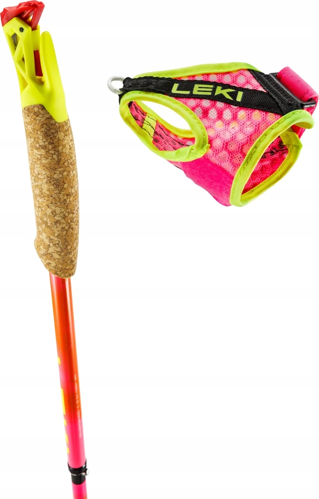 Kije bėgiojimui Leki Ultratrail FX.One Superlite - pink/oranžinis dydis: 125_cm