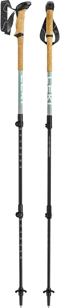 Trekking Poles LEKI MAKALU LITE, 90–125 cm, pilkas-žalias