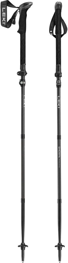 Trekking Poles LEKI SHERPA FX, 120–140 cm, juodas