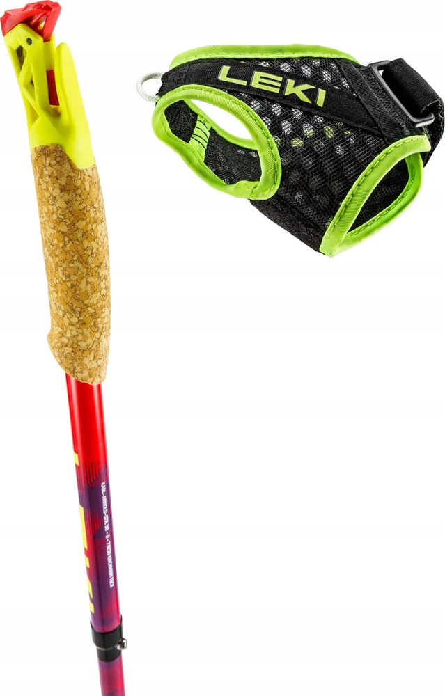 LEKI TRL Ultratrail FX One žygio lazdos, 125 cm, raudonos