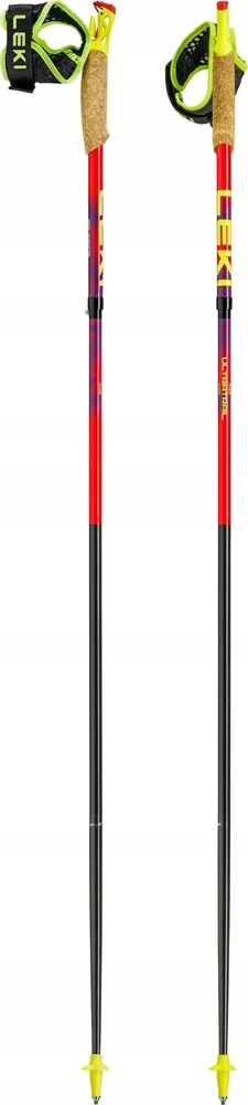 LEKI TRL Ultratrail FX One žygio lazdos, 125 cm, raudonos