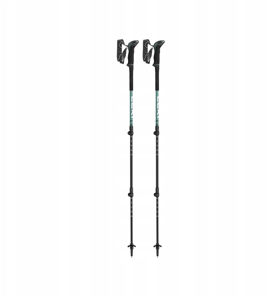 LEKI MAKALU LITE trekking poles, 100–135 cm, žalias/baltas