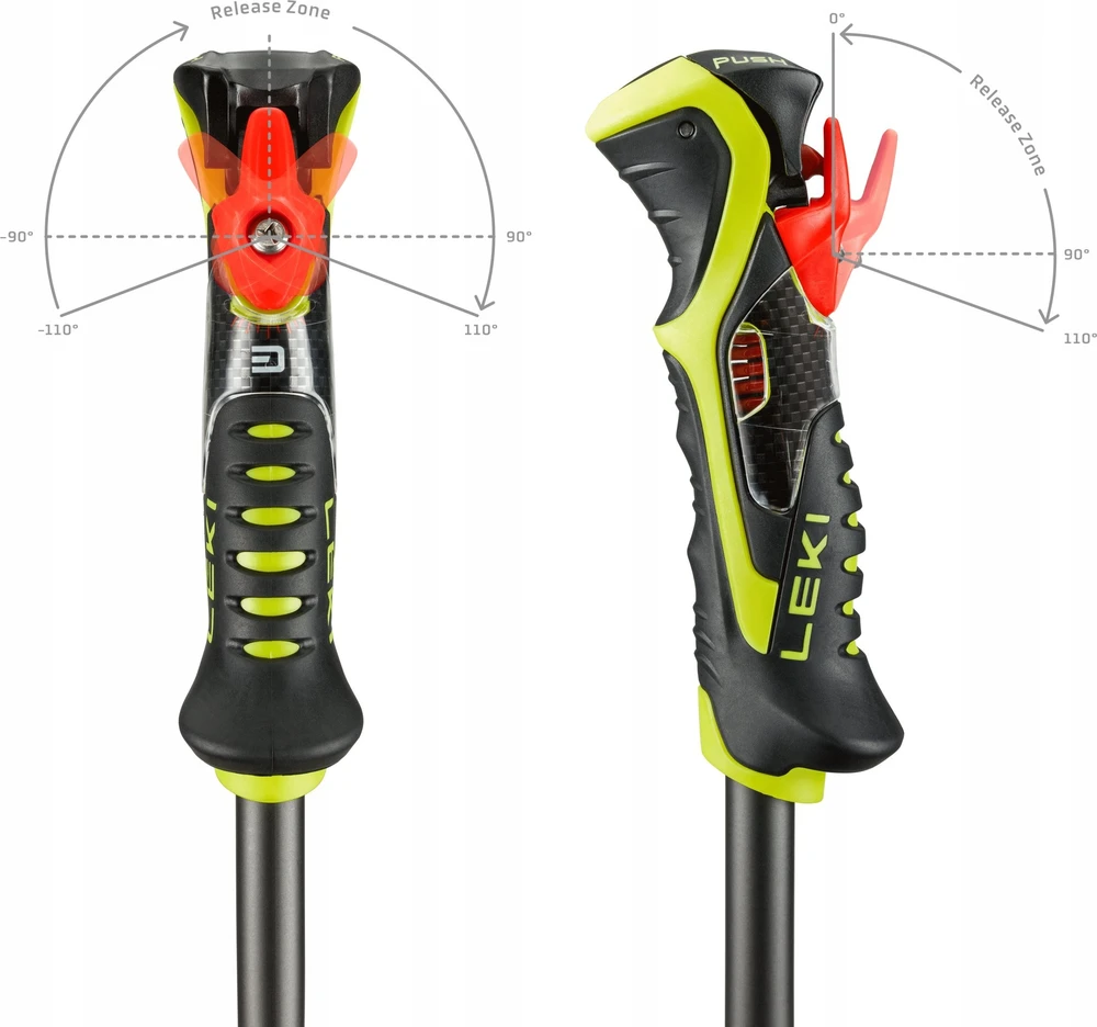 Leki LEKI STICKS 3D AIRFOIL balta/geltona 115