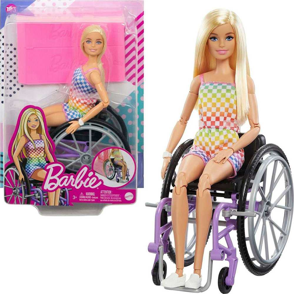 Barbie Mattel Barbė madistė neįgaliojo vežimėlyje šviesiais plaukais
