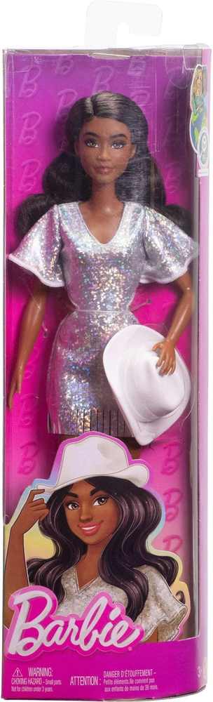 Mattel BARBIE madistė sidabro spalvos suknele (HYT95)