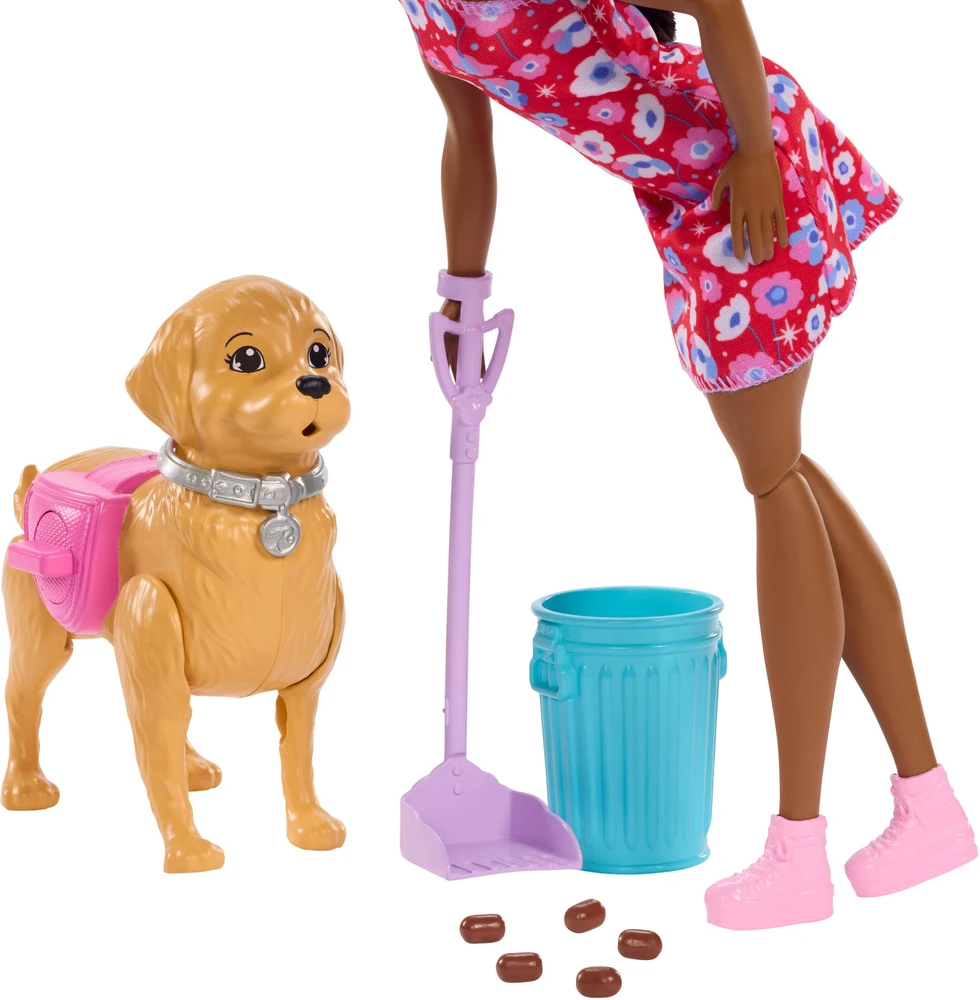 Mattel Lėlė Barbie su šuniuku ir šepetėliu