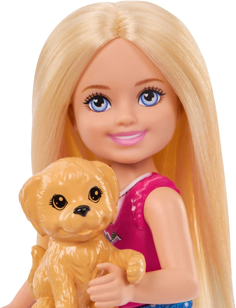 Mattel *****Barbie Chelsea przygoda su pieskiem JJV61