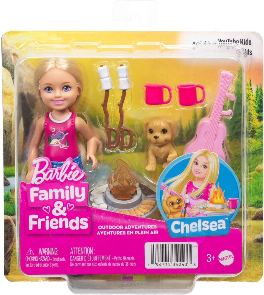 Mattel *****Barbie Chelsea przygoda su pieskiem JJV61
