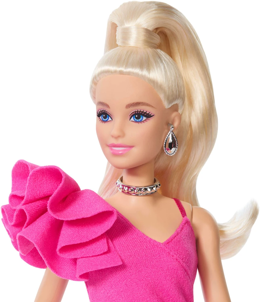 Mattel BARBIE DELUXE FASHIONISTAS mados lėlė rožine suknele (JJN73)
