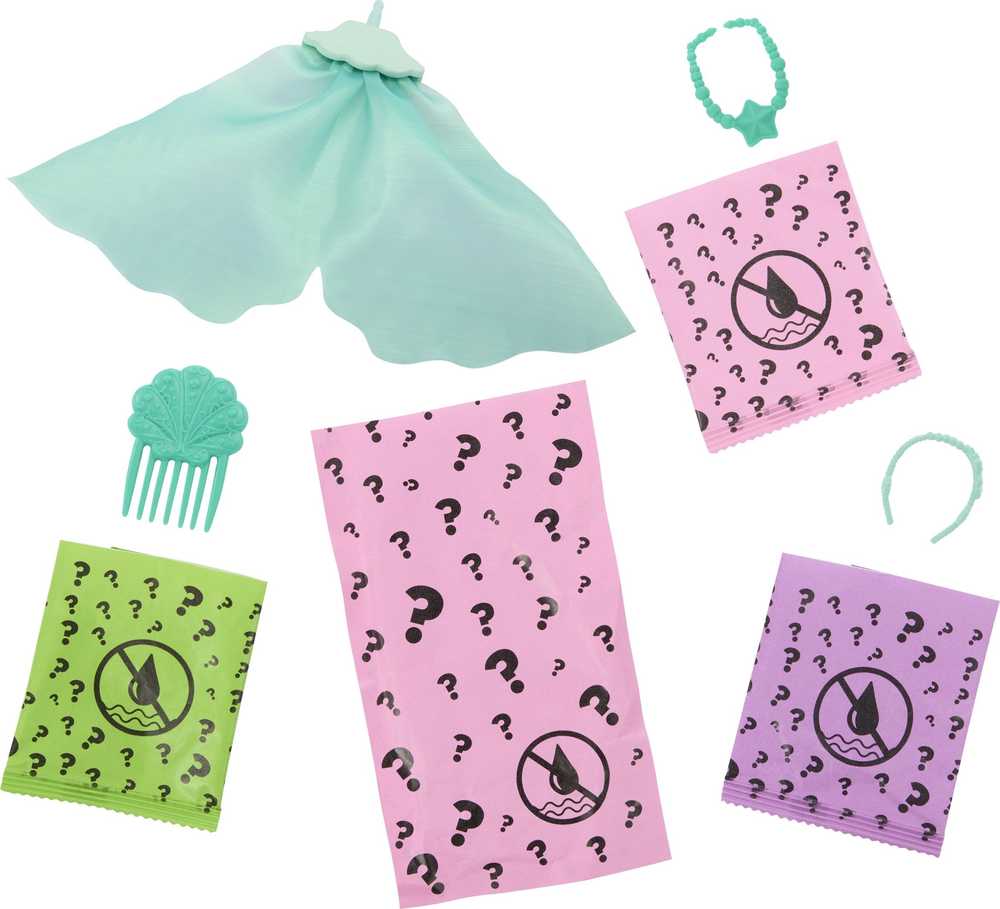 Mattel BARBIE COLOR REVEAL undinės siurprizų rinkinys, giliųjų vandenų serija (HRK12)