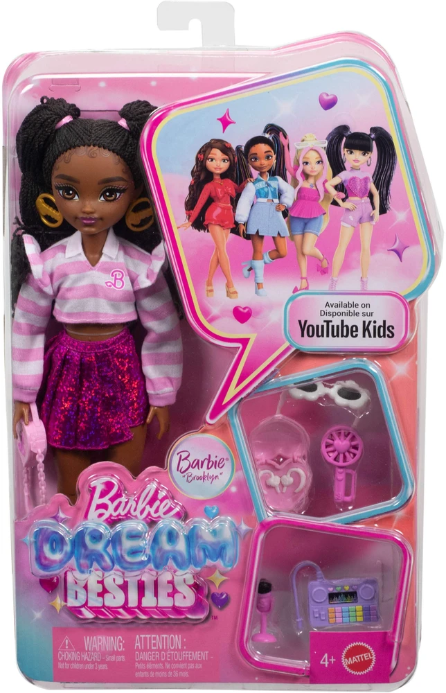 Mattel BARBIE DREAM BESTIES lėlė Brooklyn (JKP51)