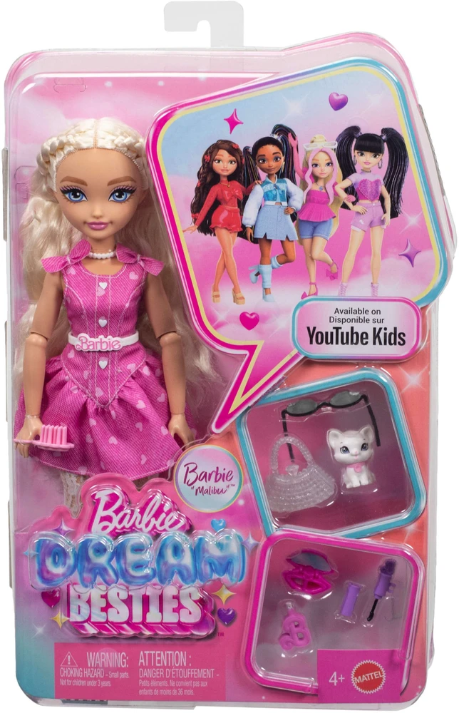 Mattel BARBIE DREAM BESTIES lėlė Malibu (JKP50)