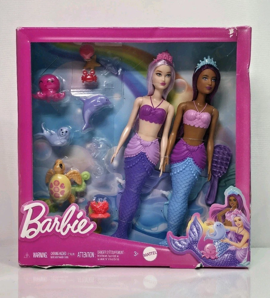 Lėlė Barbie Mattel Dreamtopia 2xlalka+zwierzątka HRG71 /4