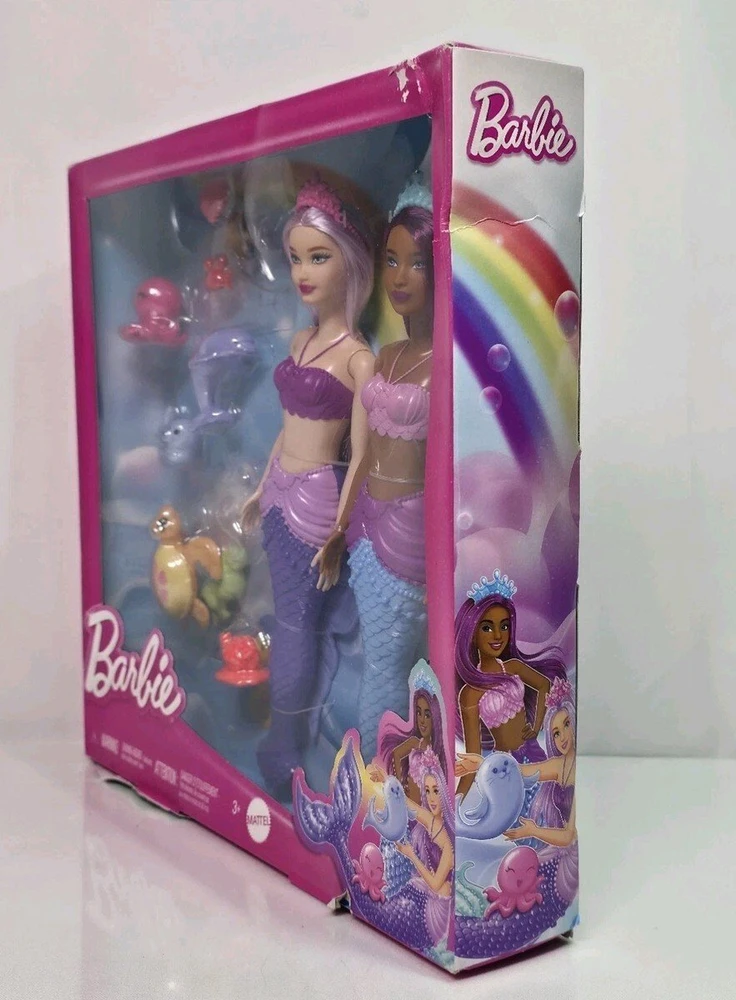 Lėlė Barbie Mattel Dreamtopia 2xlalka+zwierzątka HRG71 /4