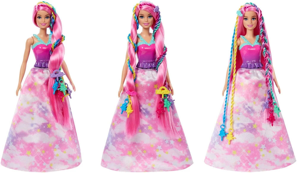 Mattel Lėlė Barbie Dreamtopia Twist ‘n Style JCW55