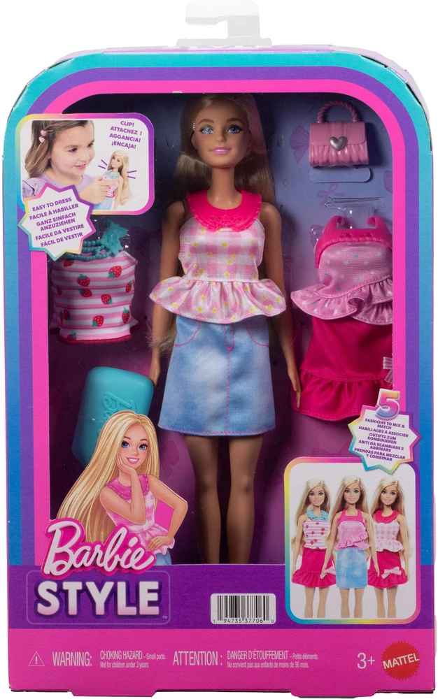 Mattel Lėlė Barbie su drabužių rinkiniu
