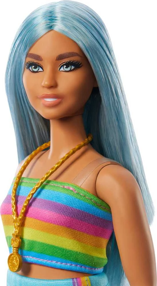 Mėlyna Barbie Fashionistas Doll Mėlyna Hair HRH16