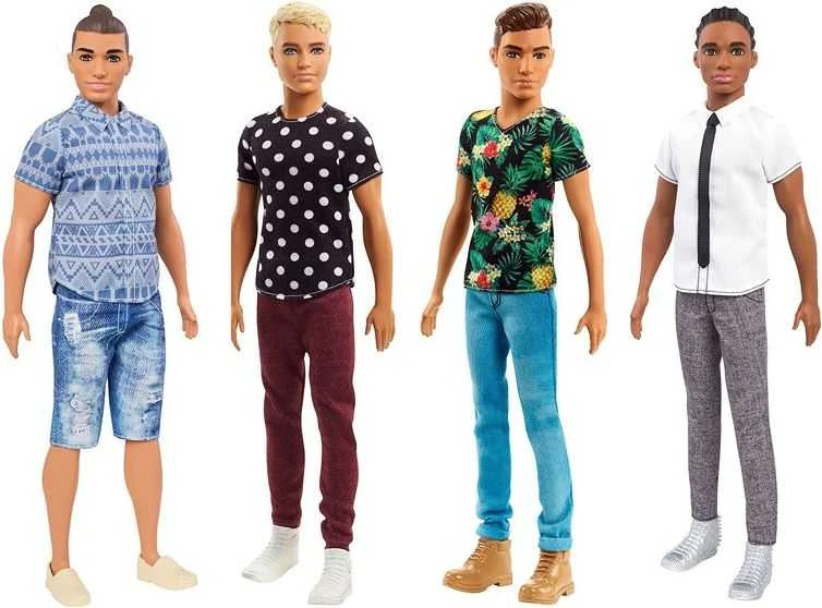 Mattel BARBIE Fashionistas lėlė Kenas, 3 asort, DWK44