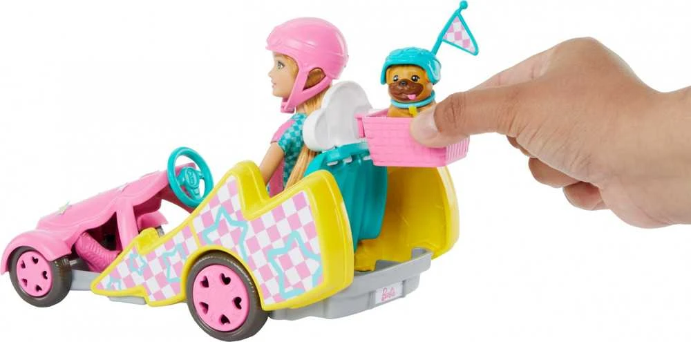 Mattel Barbie Stacie su kartingu HRM08