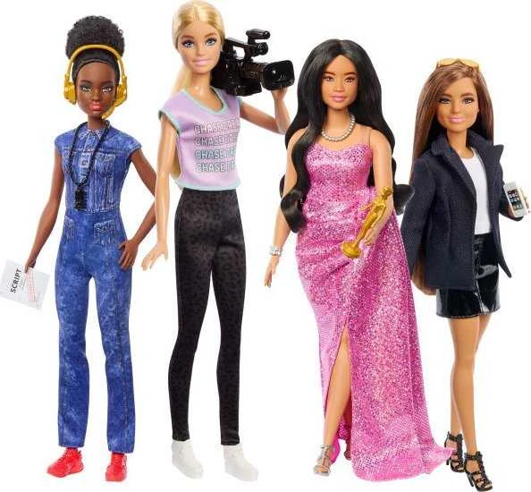 Mattel Barbie Barbė - Karjeros moterys filme rinkinys, 4 lėlės (HRG54)