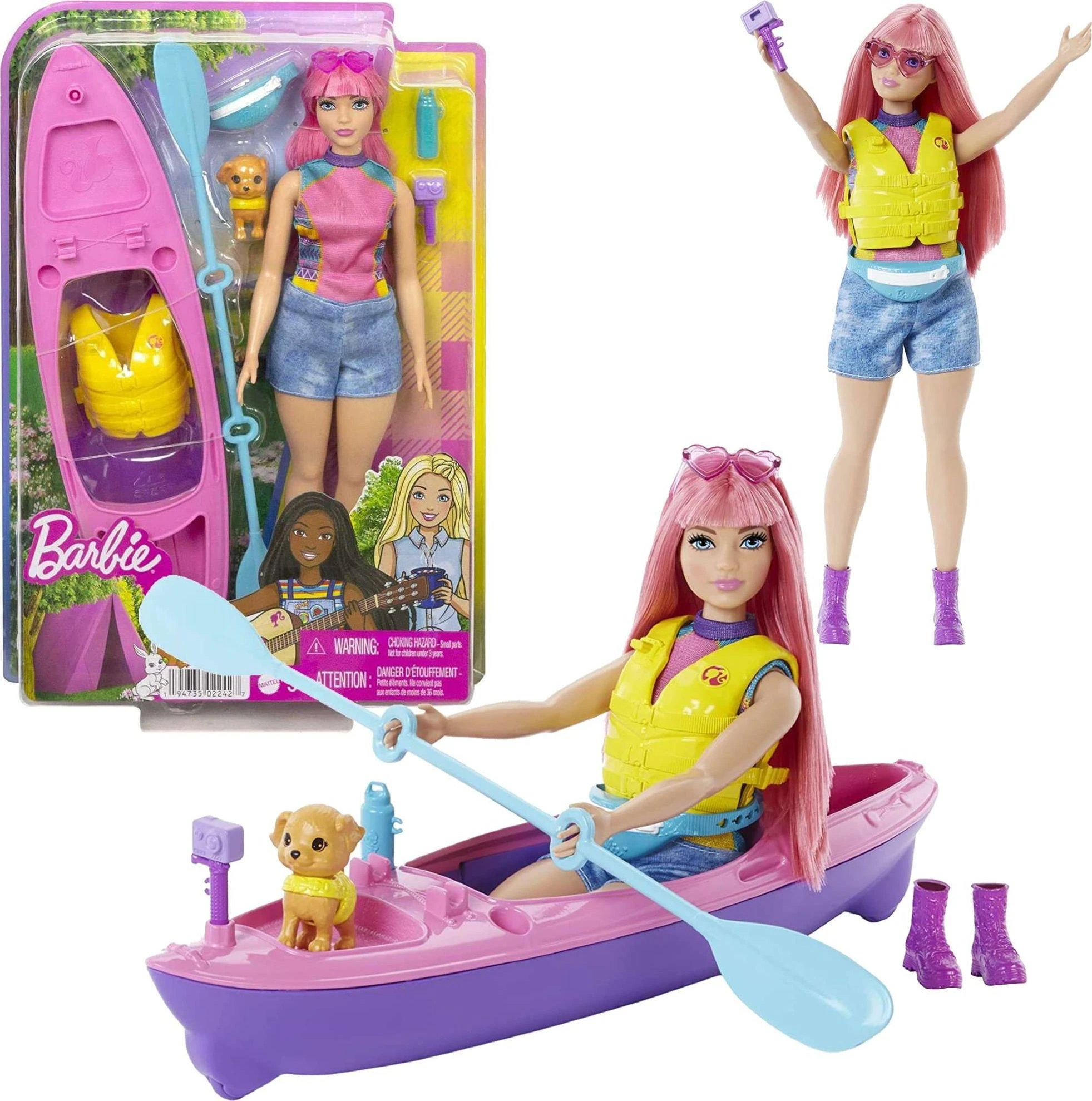 Mattel Barbie Daisy na kempingu+kajak zest HDF75 /4