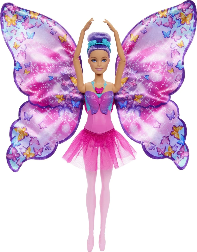 Žaislinė lelė Mattel Barbie Dreamtopia drugelis, HXJ10
