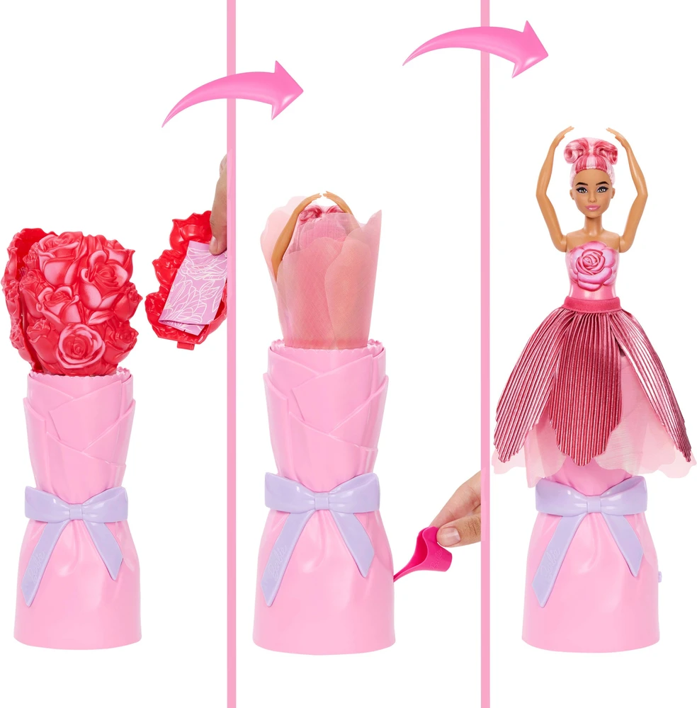 Mattel BARBIE ROSE SURPRISE lėlė gėlėje (JMF59)