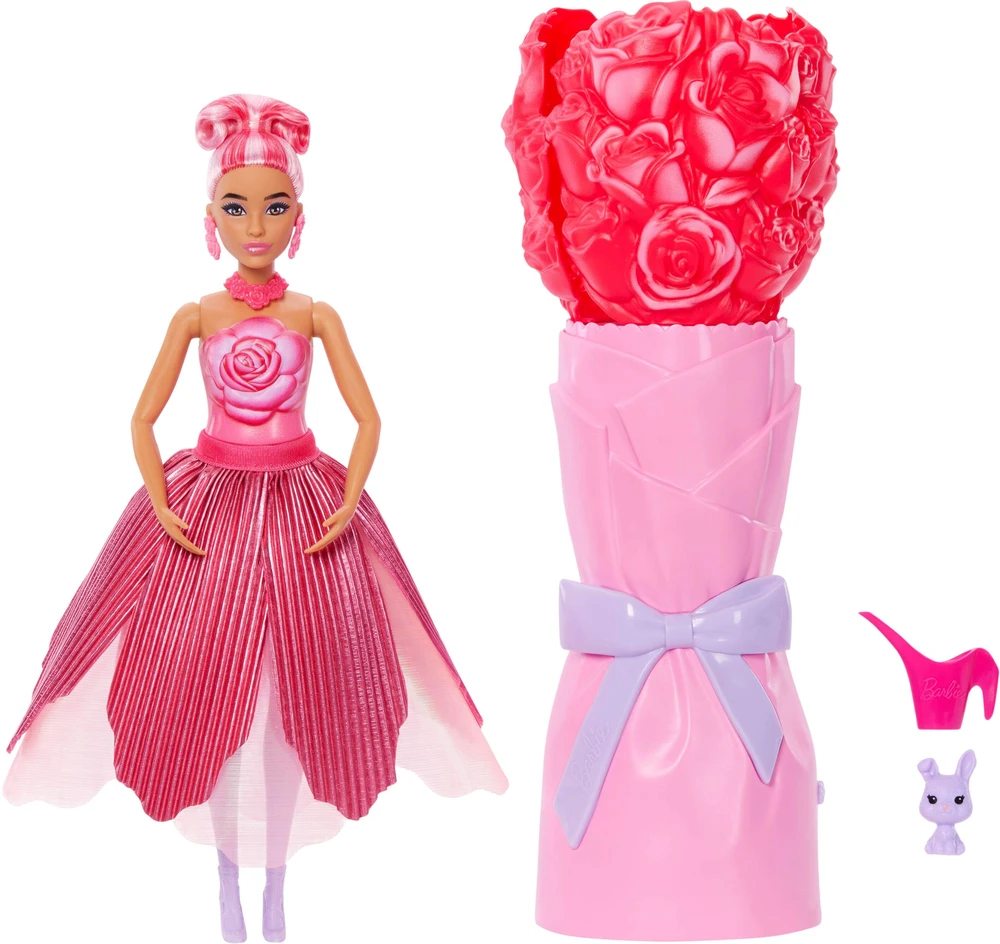 Mattel BARBIE ROSE SURPRISE lėlė gėlėje (JMF59)