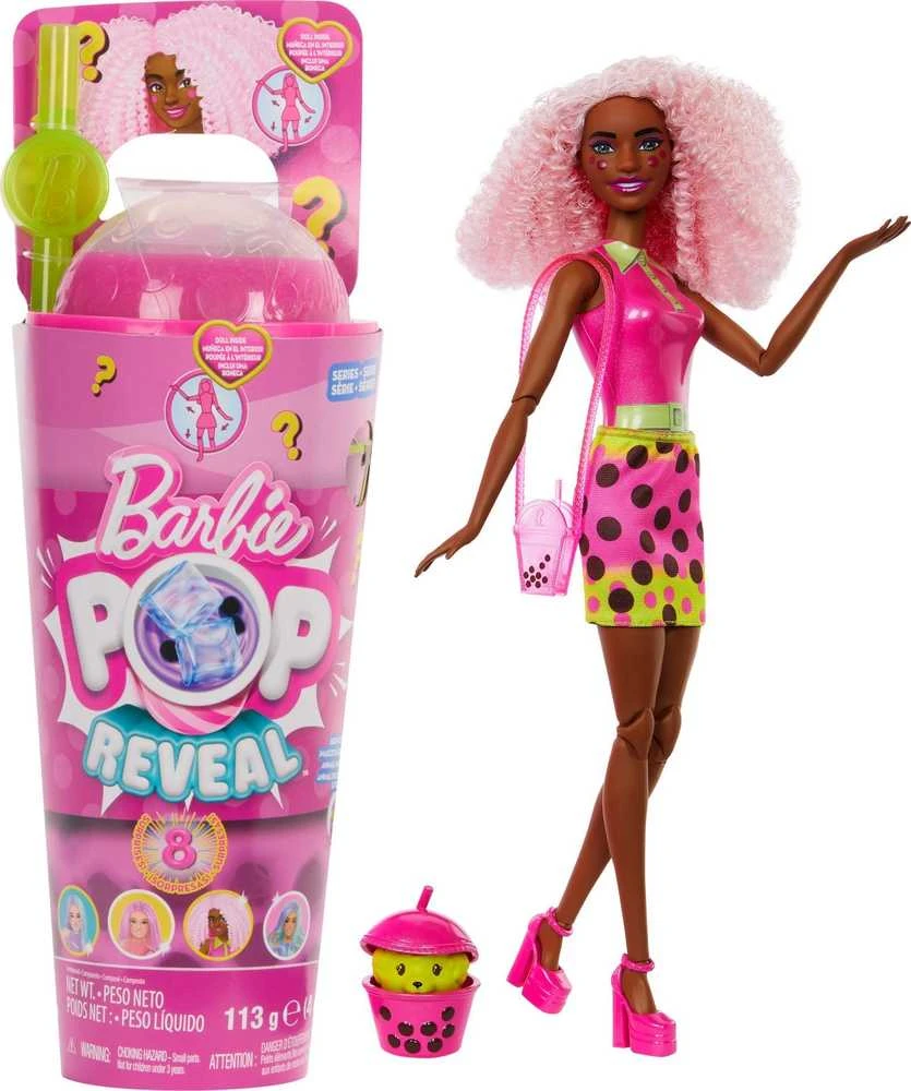 Mattel Lėlė Barbie Pop Reveal Jagoda Bubble Tea su siurprizais