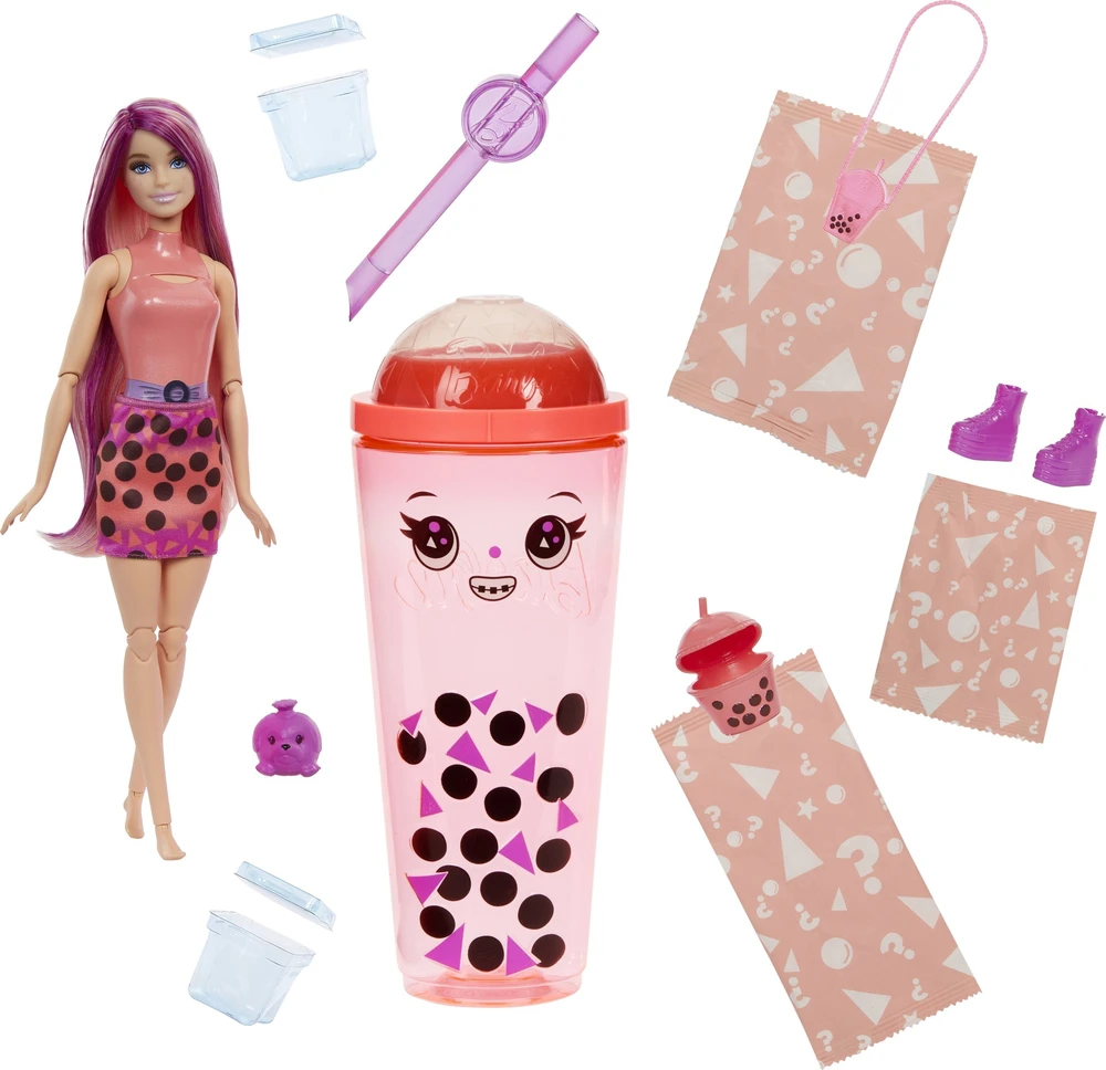 Mattel BARBIE POP REVEAL mango mochi siurprizų rinkinys, burbulinės arbatos serija (HTJ22)