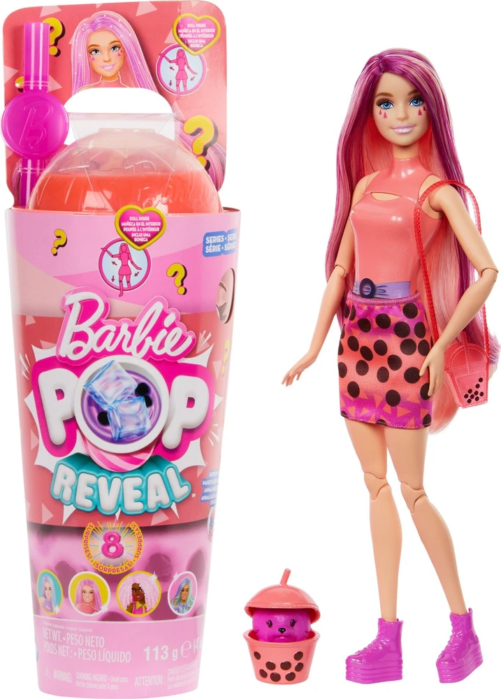 Mattel BARBIE POP REVEAL mango mochi siurprizų rinkinys, burbulinės arbatos serija (HTJ22)