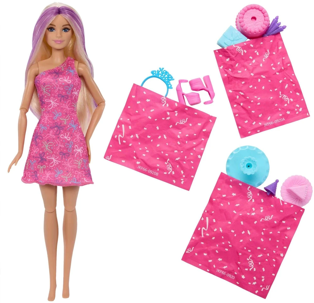 Mattel Lėlė Barbie gimtadienio vakarėlio rinkinys su čiuožykla