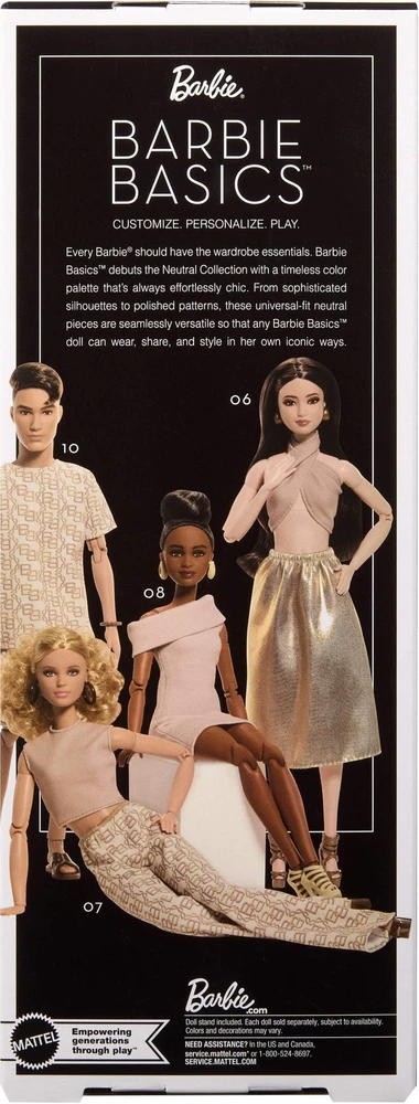 Mattel BARBIE BASICS No6 lėlė (JJX25)