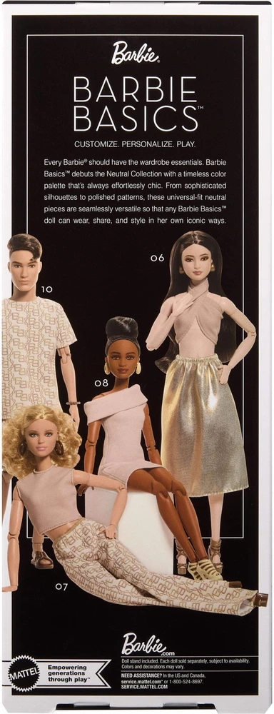 Mattel BARBIE BASICS No7 lėlė (JJX26)