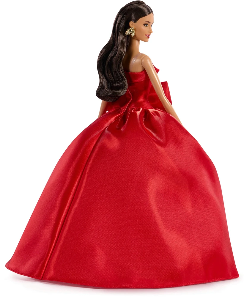 Mattel Barbie Signature 2026 kolekcinė šventinė lėlė šviesiaplaukė rudais plaukais raudonoje suknelėje 6+