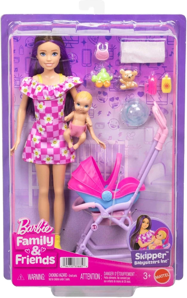 Mattel BARBIE SKIPPER auklės rinkinys (JJB42)