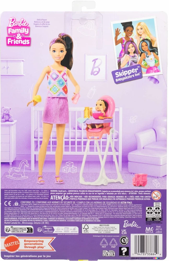 Mattel Lėlė Barbie šeima ir draugai