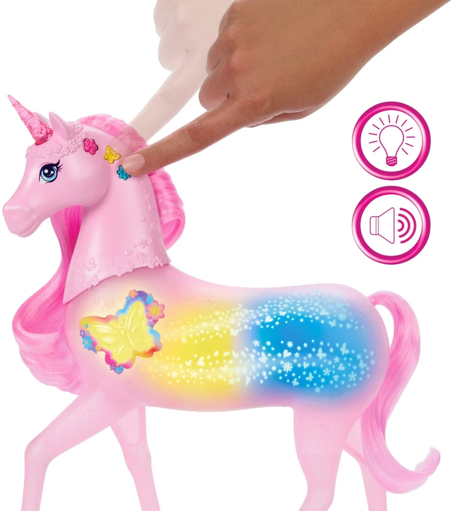 Vienaragis su garsais ir šviesomis Mattel Barbie Dreamtopia (JCP78)