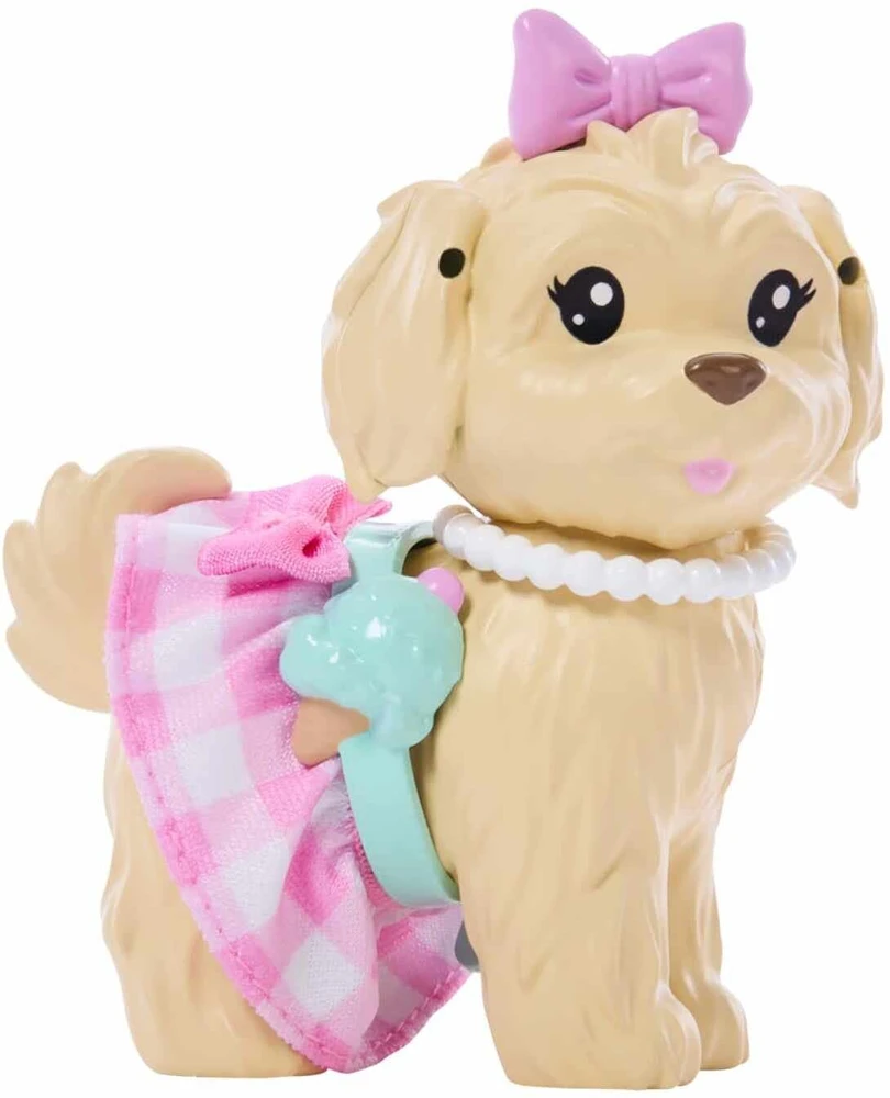 Mattel BARBIE TWINNING LOOKS šviesiaplaukės lėlės ir šunelio rinkinys (JFP36)