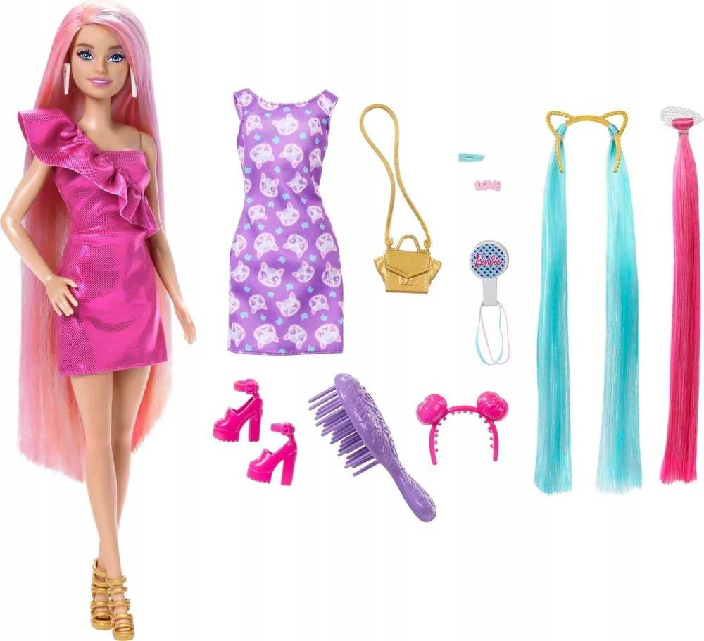 Mattel „Barbie Fun and Fancy Hair“ lėlės rinkinys (JDC85)