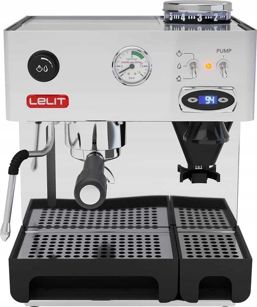 Kavamalė Lelit Anita PL41TEM PID Espresso Kavos aparatas Grinder - Sidabrinis