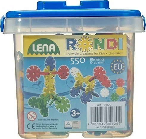 Konstruktorius Rondi LENA, 550 vnt., 25mm, kibire