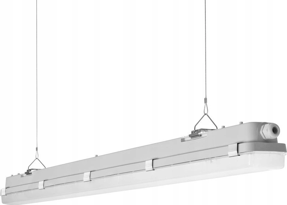 Lubinis šviestuvas Lena Lighting 31W linijinis šviestuvas TYTAN 2 LED BASIC, 1150mm, pilkas, 4000K