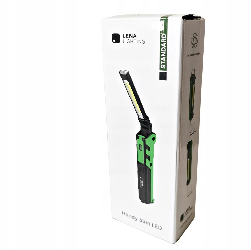 Lena Lighting Įkraunamas dirbtuvių žibintuvėlis HANDY SLIM LED 5W COB LED 360lm 608698