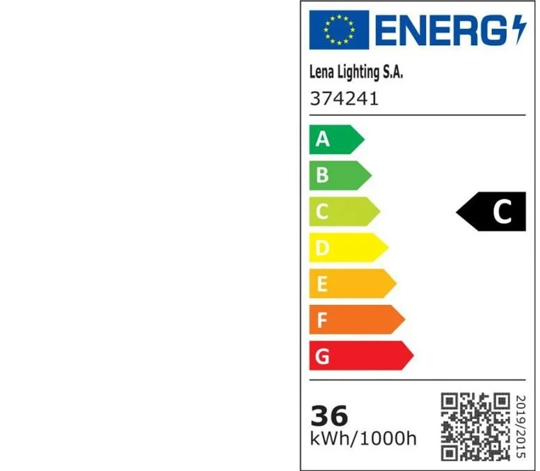 Lubinis šviestuvas Lena Lighting Lena Apšvietimas ATLAS LED 1200MM 5000LM 840 IP65 36W